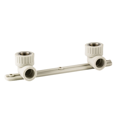 Угольник комбинированный под смеситель PPR внутренняя резьба 20х 1/2, серый, РТП