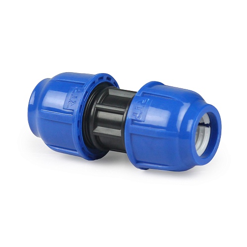 Муфта компрессионная, полипропилен 25, для полиэтиленовых труб, РТП