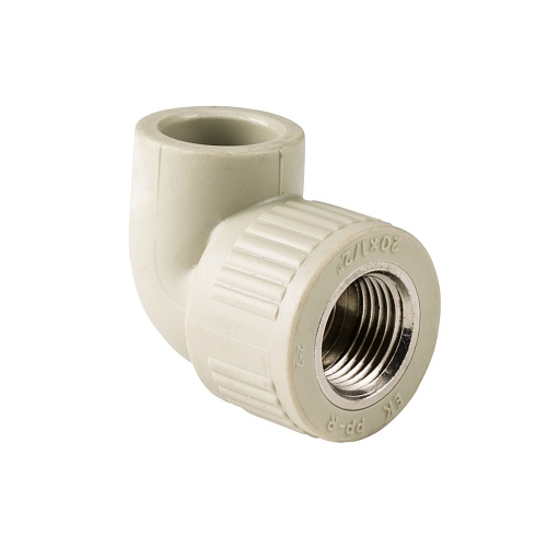 Угольник комбинированный PPR внутренняя резьба 32х1, серый, РТП