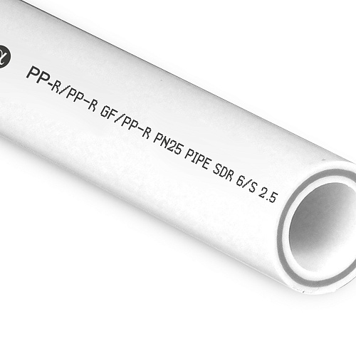 Труба PPR/GF/PPR 63х10,5 PN25 белый 2м РТП